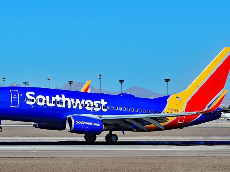 Southwest Airlines plane on the runway